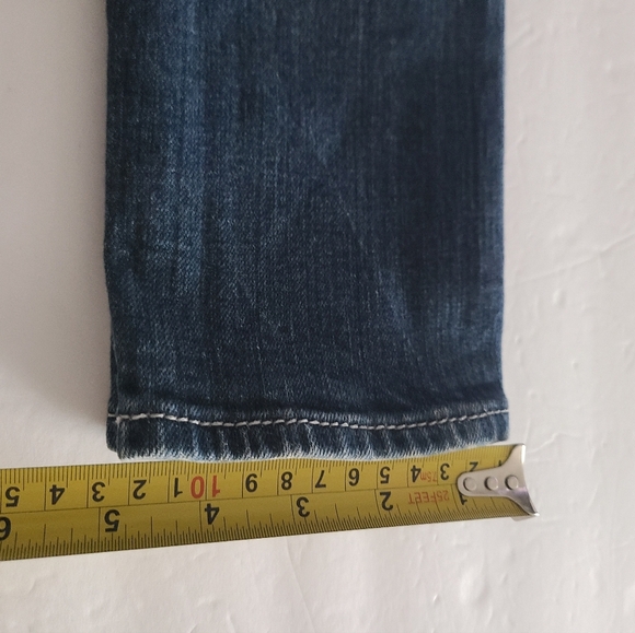 Rock Revival Blue Denim Jeans women's sz. 26 embellished pockets - Picture 10 of 11